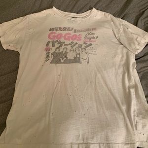 The GoGo’s distressed band tee